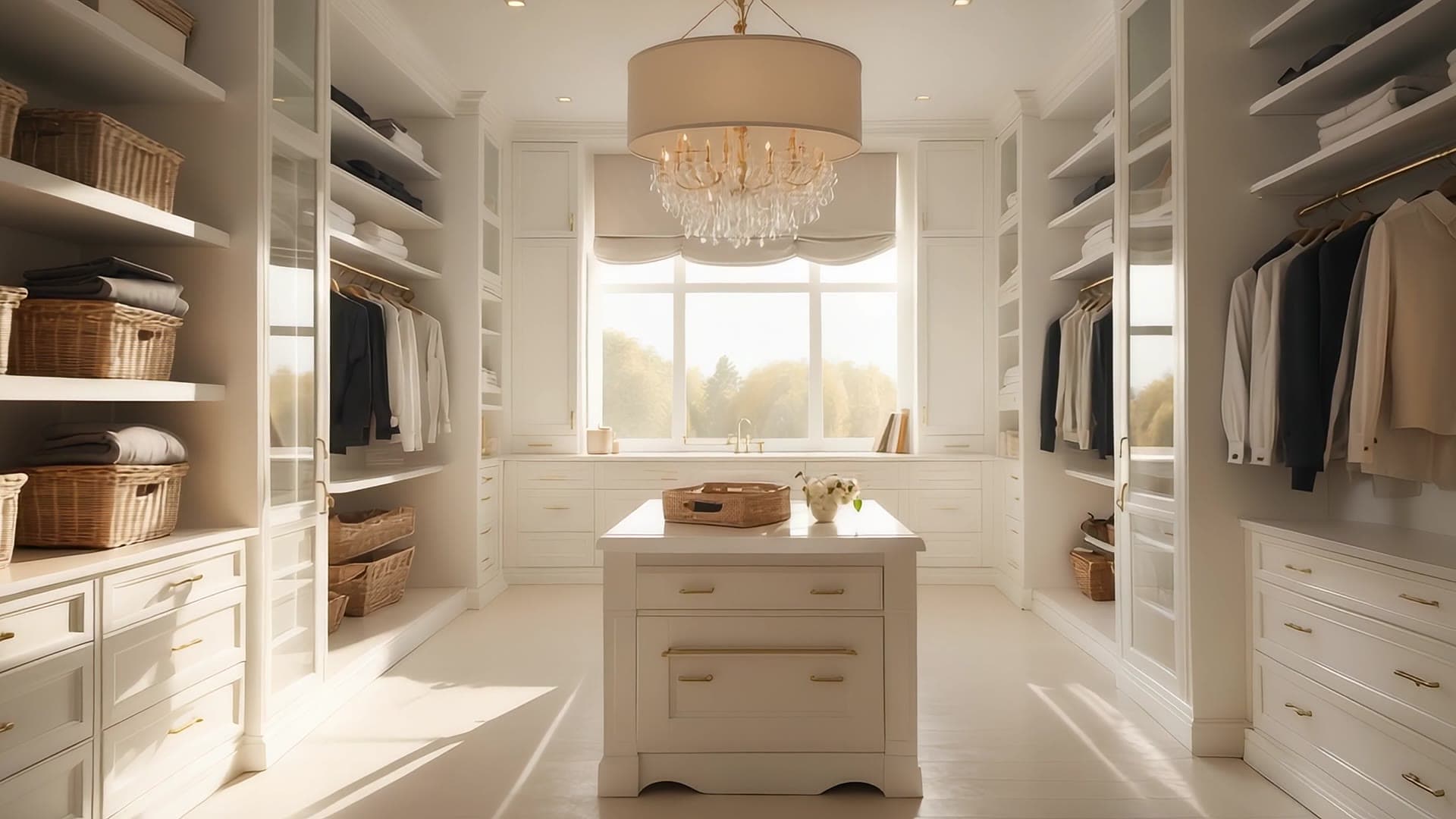 Custom walk-in closet by Maker Closets in Northern Virginia